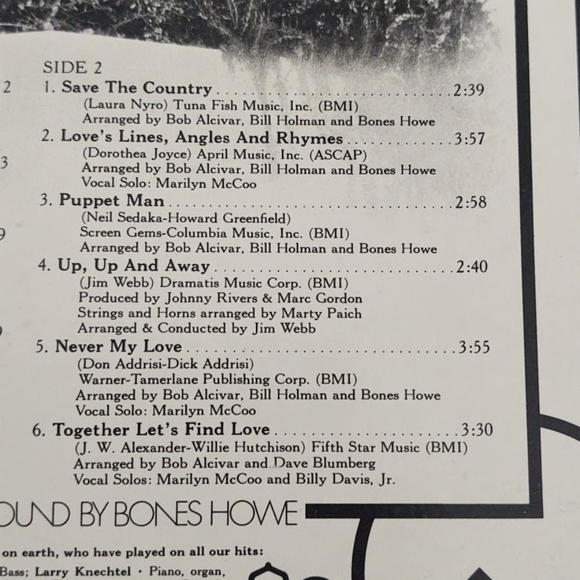 The Fifth Dimension Greatest Hits On Earth 1972 - Picture 9 of 9